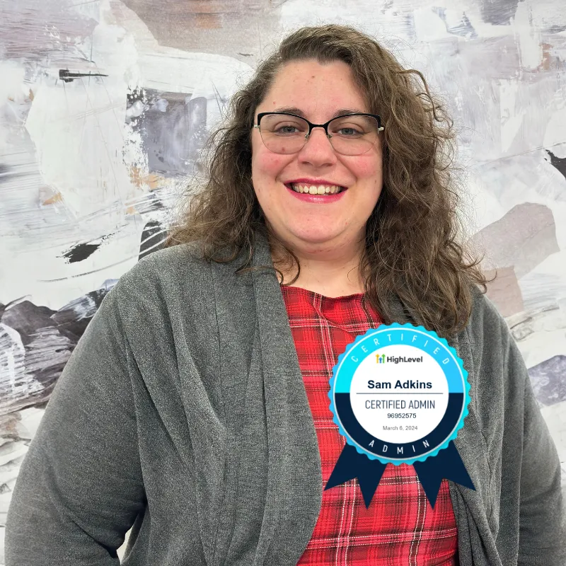 Sam Adkins, certified HighLevel admin and automation specialist