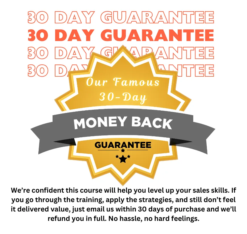 30 Day Money Back Guarantee