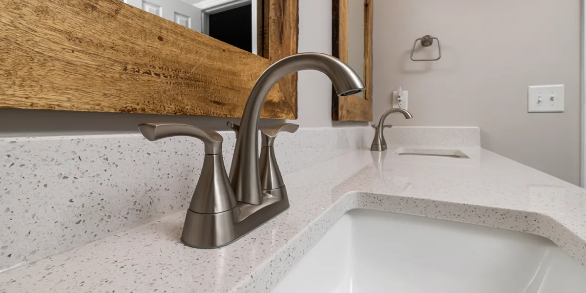 dual faucet installation