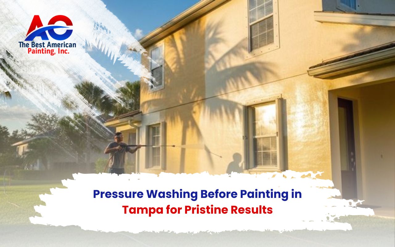 exterior surface cleaning before pressure washing before painting in Tampa