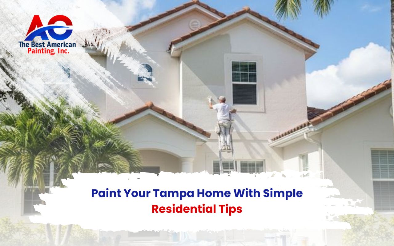 Freshly painted home after residential painting in Tampa
