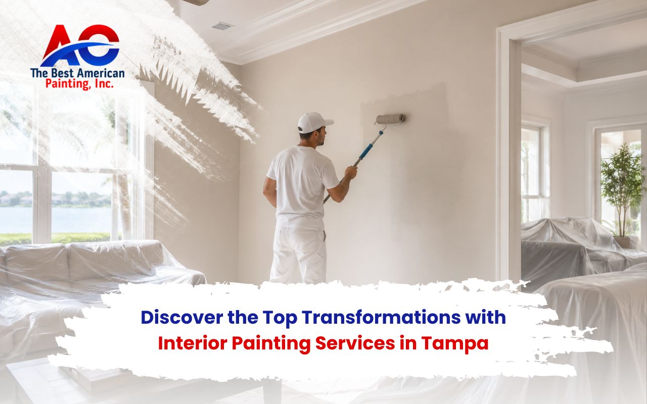 Interior painting services in Tampa for a fresh living room update