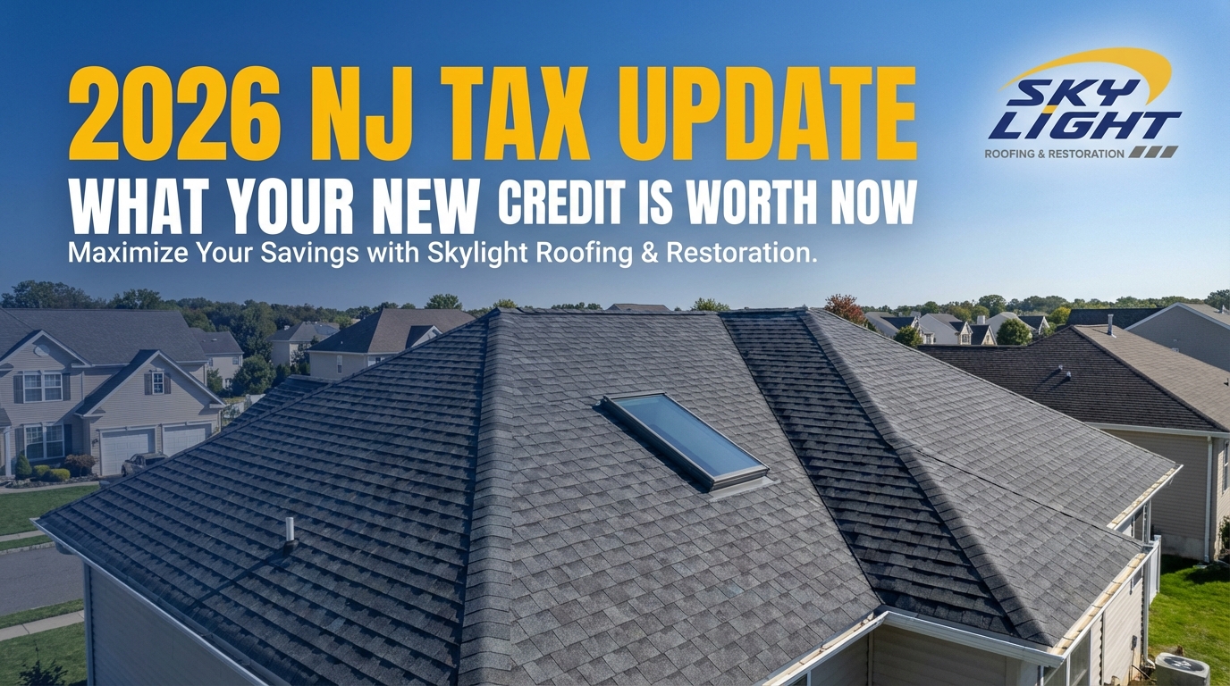 2026 NJ Tax Update: What Your New Roof Credit Is Worth Now