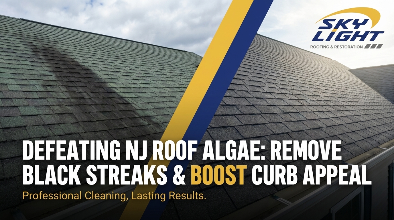 Defeating NJ Roof Algae: Remove Black Streaks & Boost Curb Appeal