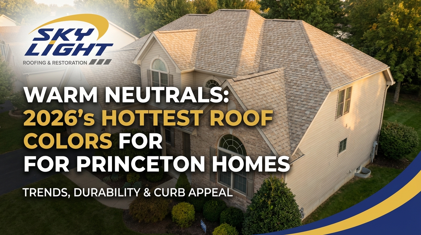 Warm Neutrals: 2026’s Hottest Roof Colors for Princeton Homes