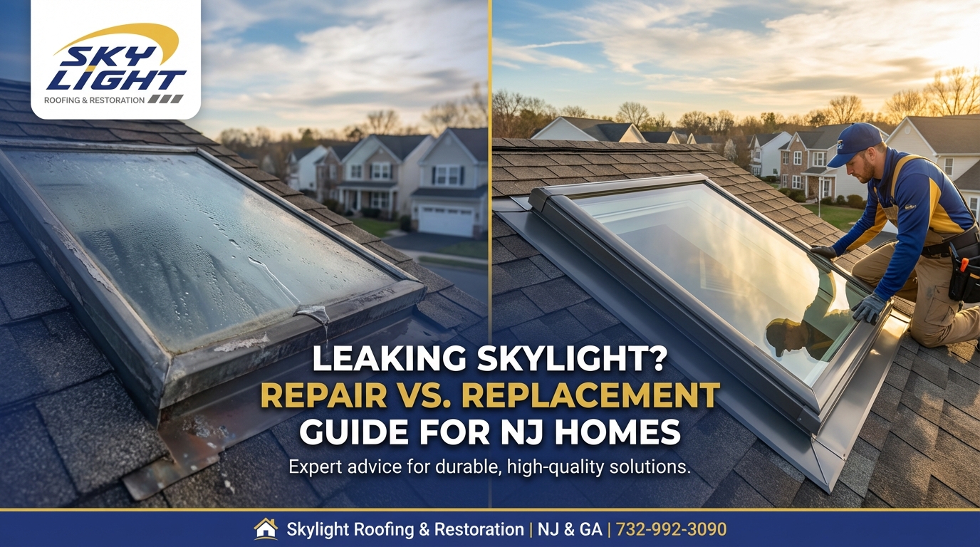 Leaking Skylight? Repair vs. Replacement Guide for NJ Homes