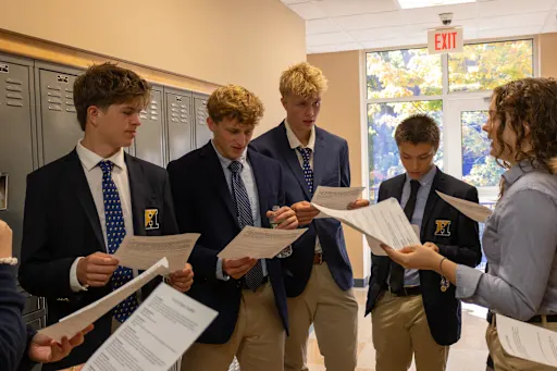 Child writing on a whiteboard