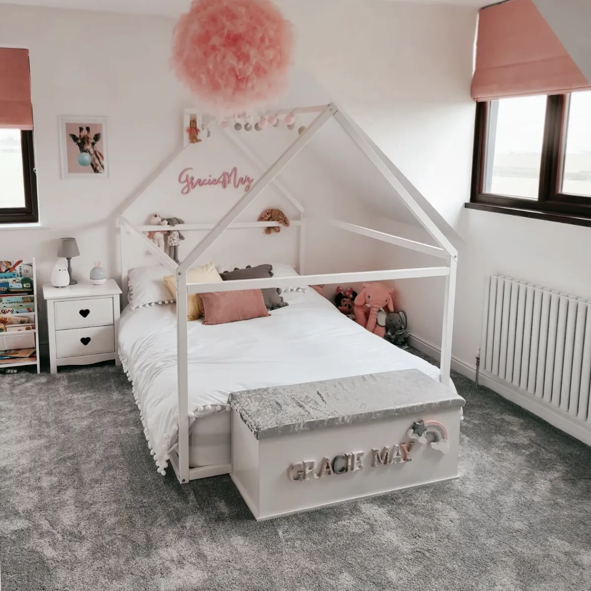 Double Wood bed, Toddler bed frame