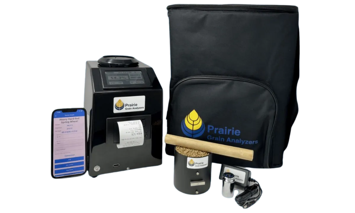 portable grain moisture analyzer for field testing