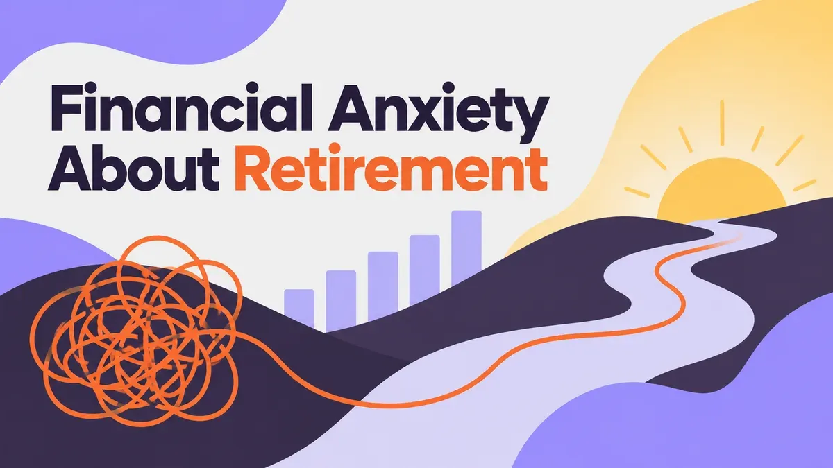 Illustration for the WealthMore guide: Financial Anxiety About Retirement: 5 Best Things to Know