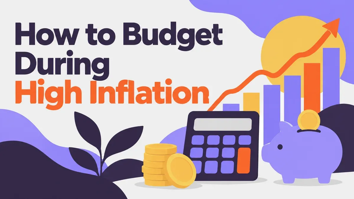 Illustration for the WealthMore guide: How to Budget During High Inflation: 5 Best Steps