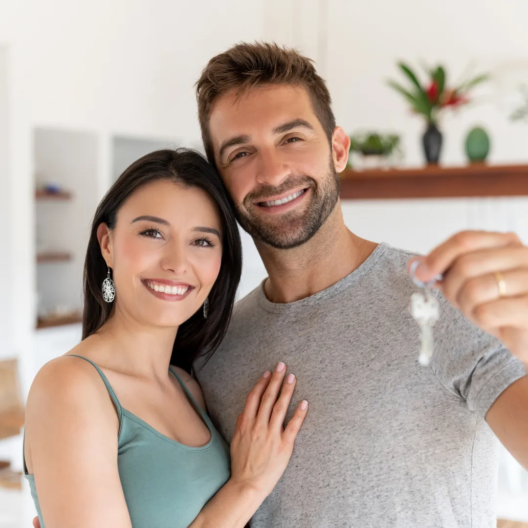 couple with keys