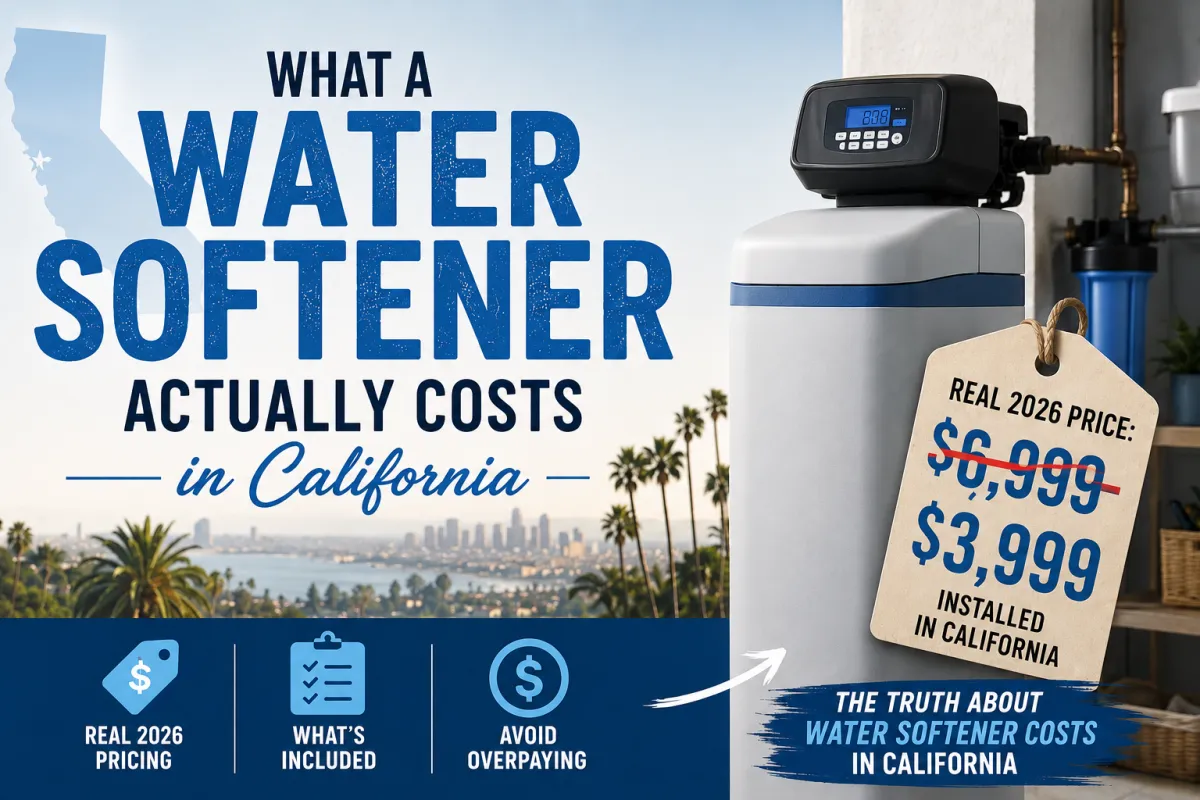 Transparent, real-world pricing for water treatment solutions across San Diego and Southern California. Pure Coast Water Co. breaks down what water softeners, reverse osmosis systems, and whole-house filtration actually cost — no inflated quotes, no surprises.