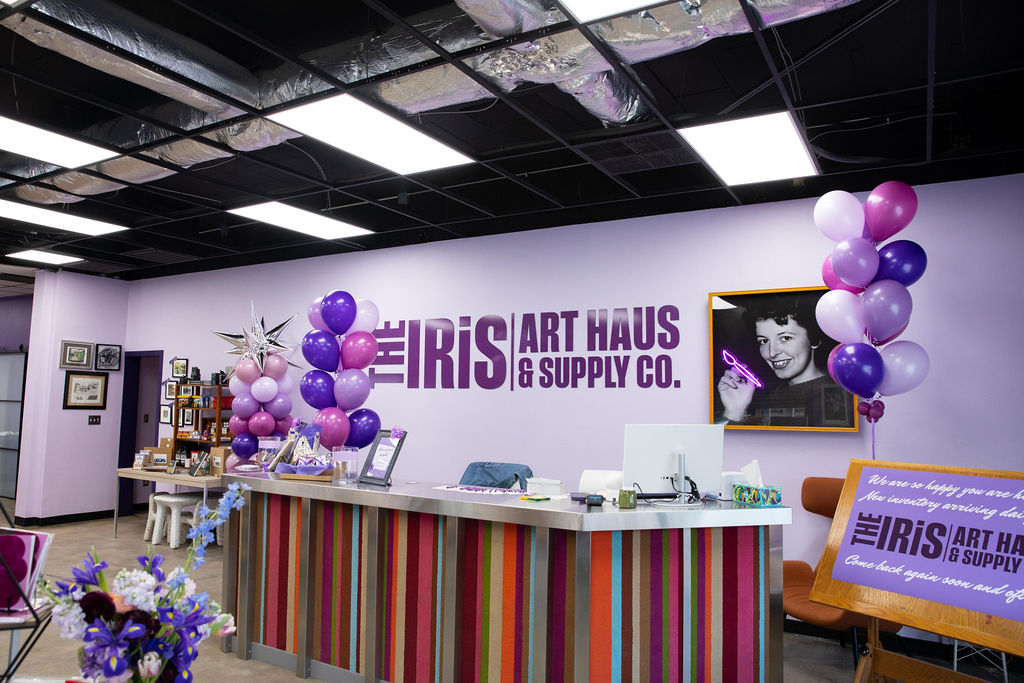 a photo of a seating section at IRiS Art Haus