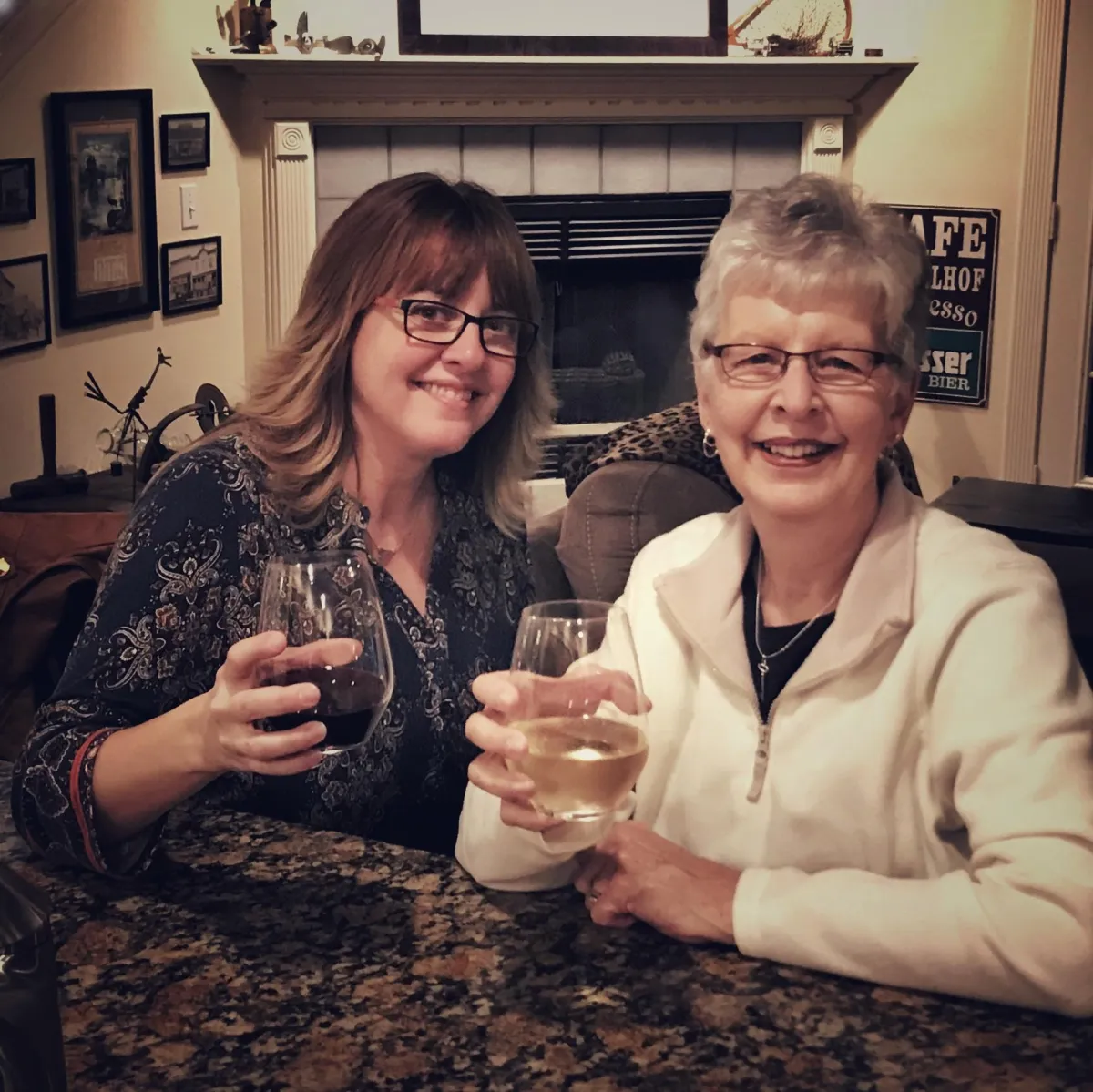 a photo of a purple drink on a shelf at IRiS Art Haus