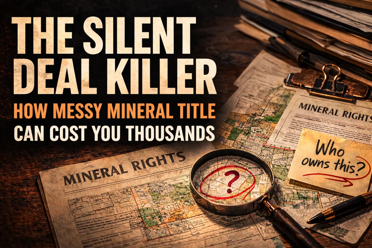 The Silent Deal Killer: How Messy Mineral Title Can Cost You Thousands
