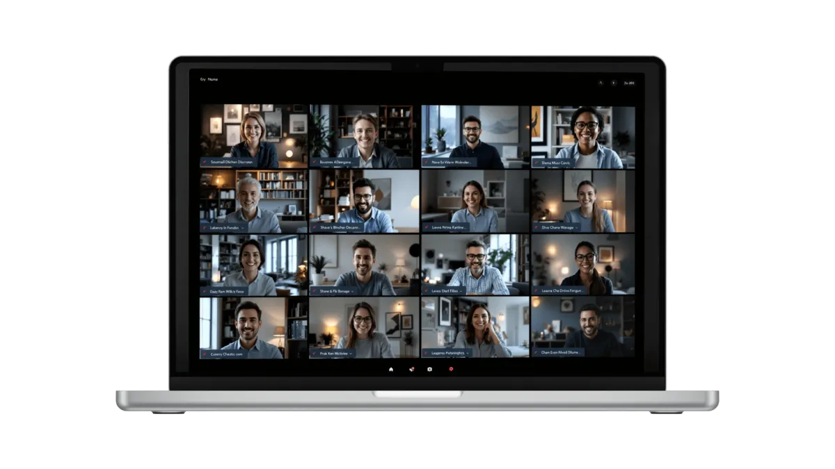 AI webinar platform showing live and automated webinar attendees