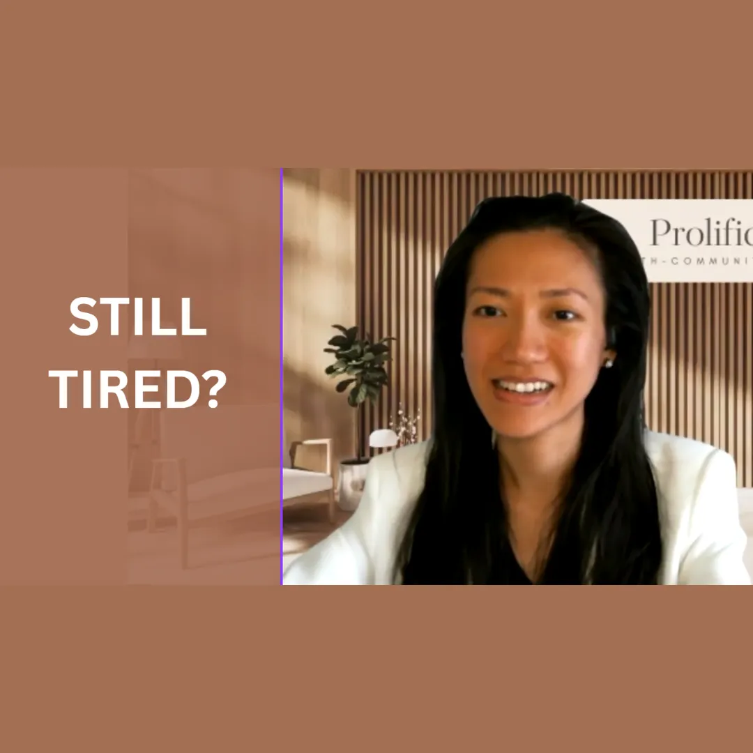 Dr. Evelyn Le Ellis presenting a wellness talk explaining why fatigue can persist after winter and how the nervous system, cortisol rhythm, metabolism, and blood sugar influence energy and recovery.