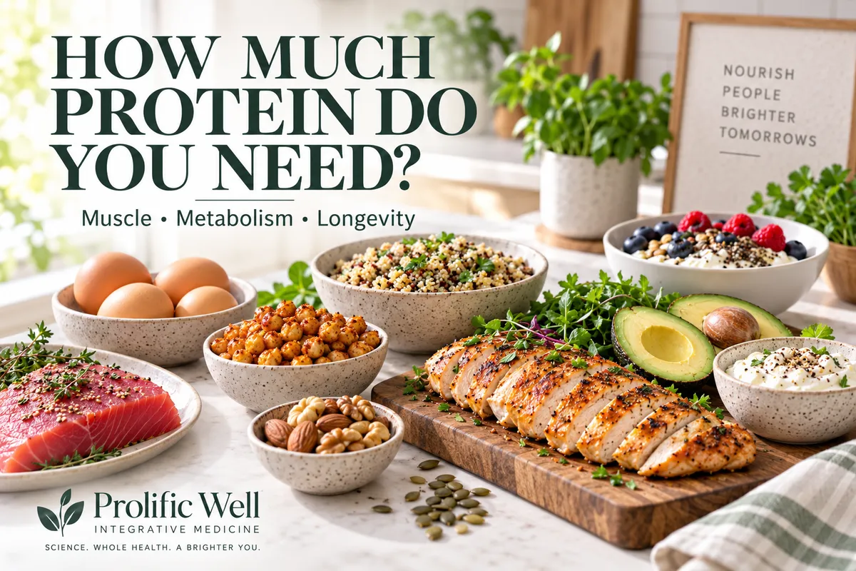 How Much Protein Do You Really Need? A Doctor’s Guide to Protein, Muscle, Metabolism & Healthy Aging