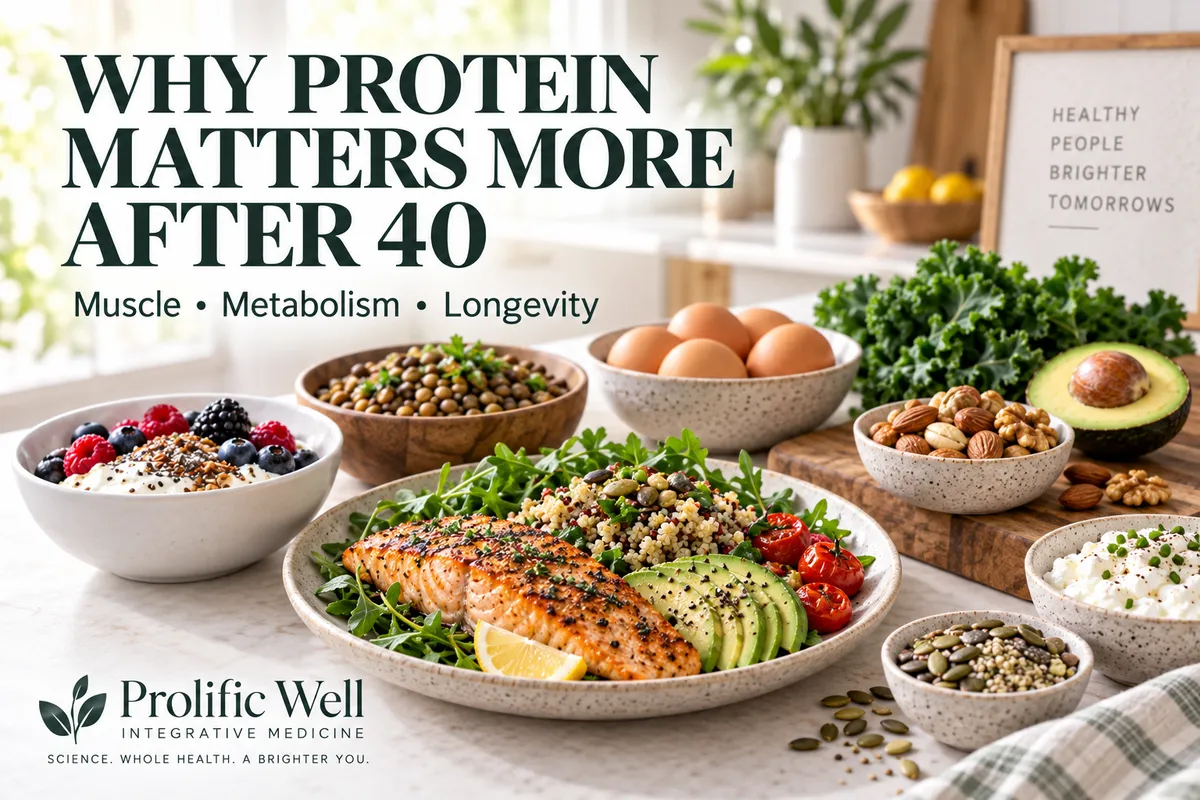 Why Protein Matters More After 40: Muscle, Metabolism, Hormones & Longevity