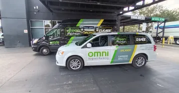 Omni shuttle van at MCO