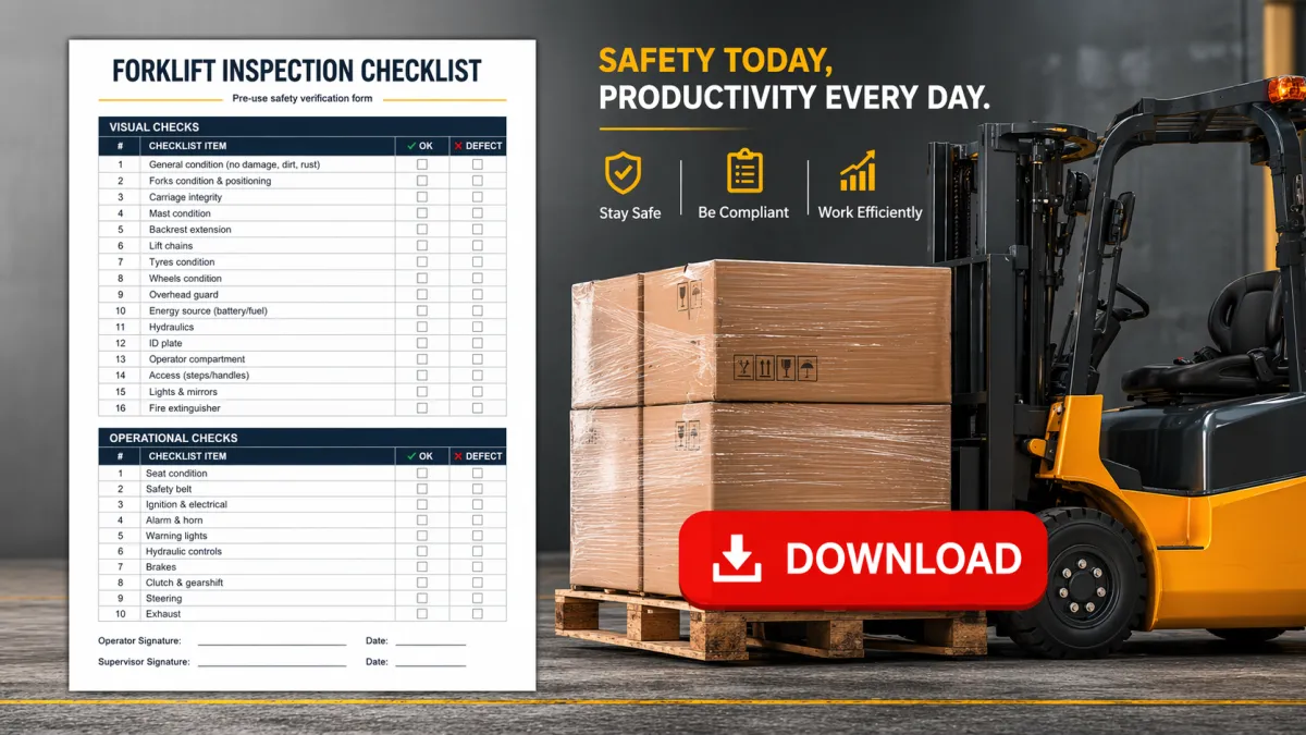 forklift safety checklist download