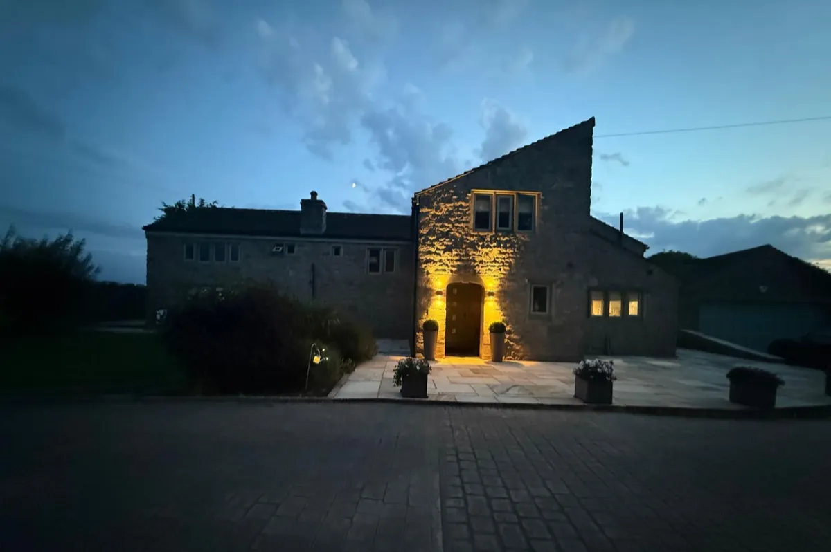 Lighting contractor in Accrington fitting LED downlights
