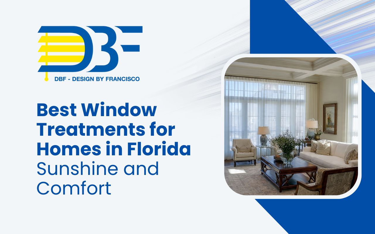 window treatments for homes in Florida in a bright living room with soft natural light
