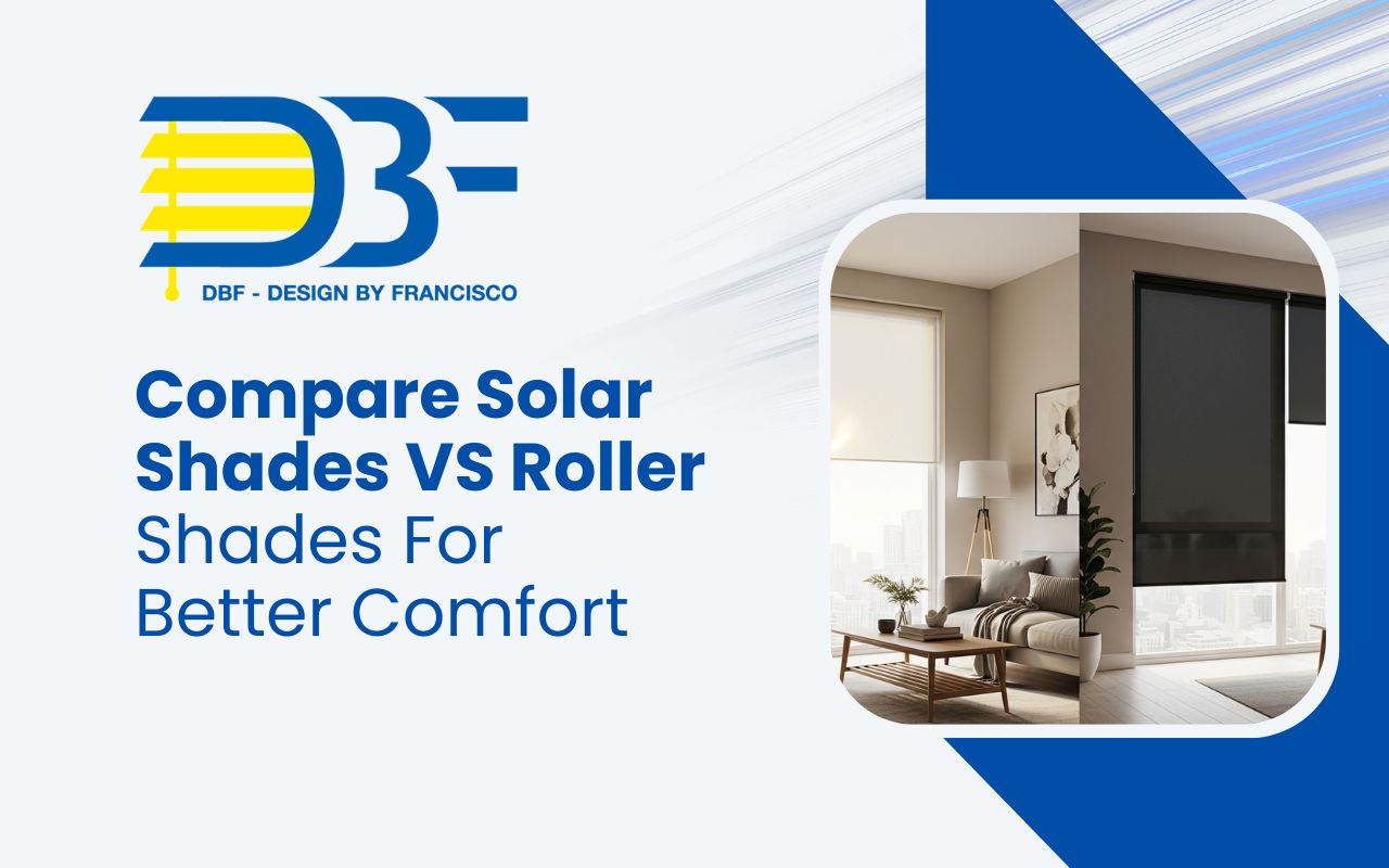 solar shades vs roller shades in a modern living room