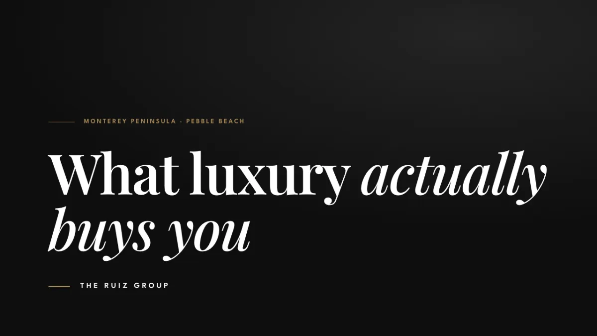 The Top 5 Luxury Amenities in Pebble Beach You Won't Find Anywhere Else