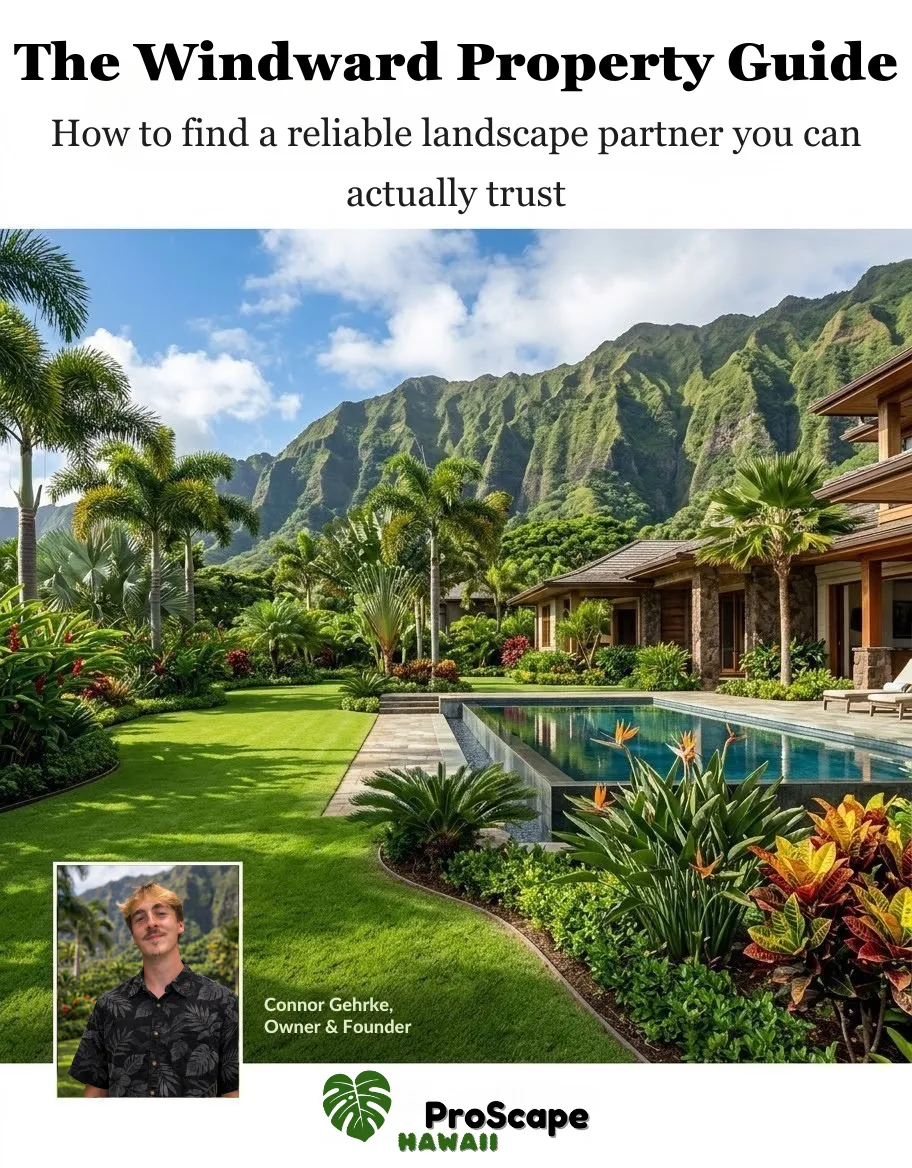 Connor Gehrke - Owner/Operator of ProScape Hawaii