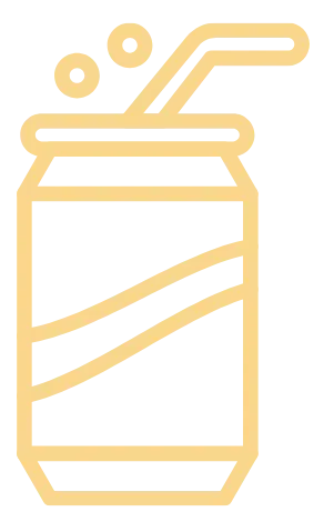 Bars on Wheels soft drink service icon representing nonalcoholic beverage options and refreshment stations for events