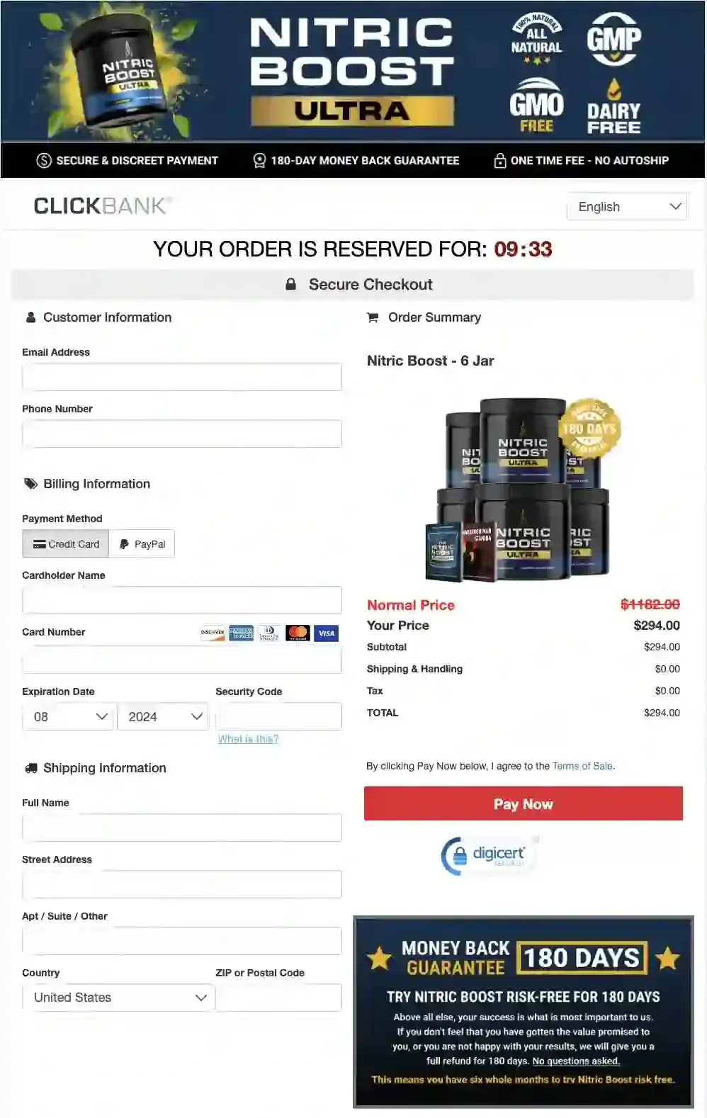 getnitricboost order page