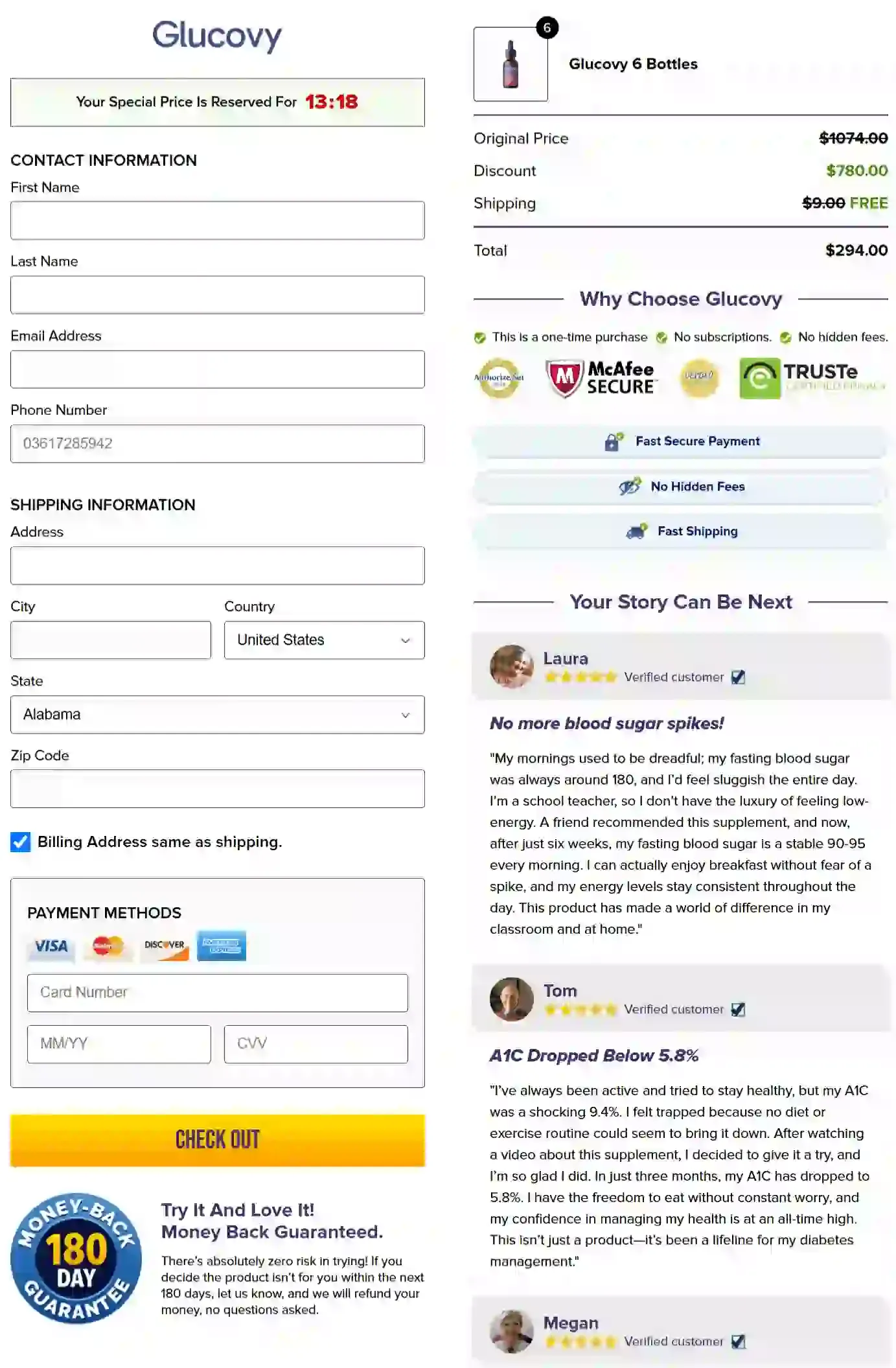 glucovy order page