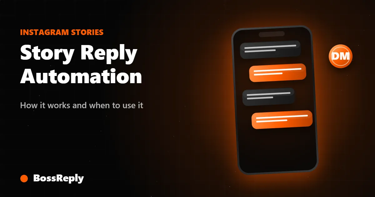 Phone showing an Instagram story ring with a reply bubble beside it