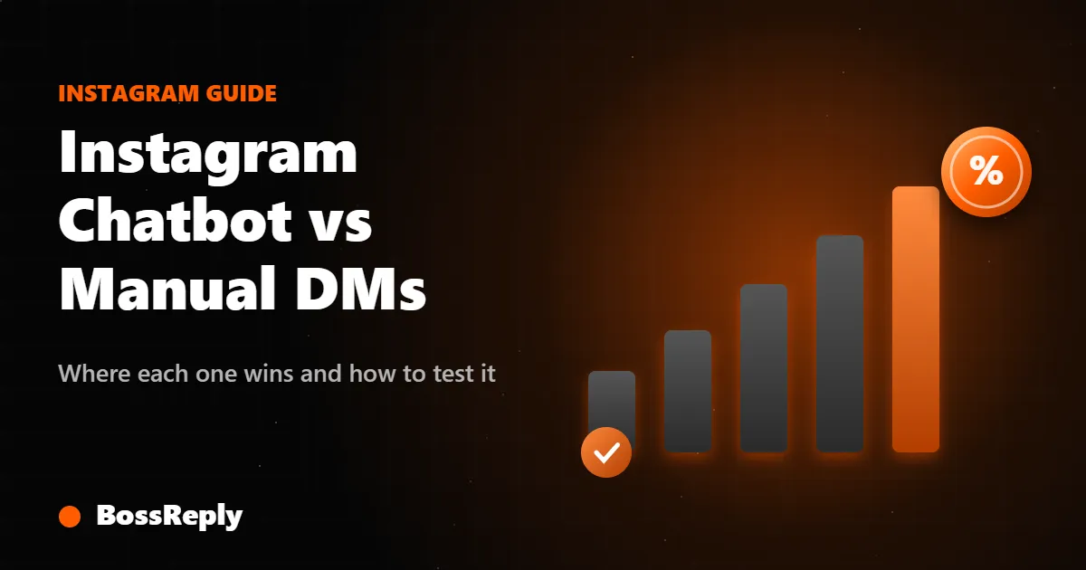 Instagram Chatbot vs Manual DMs: Which Converts Better? (2026)