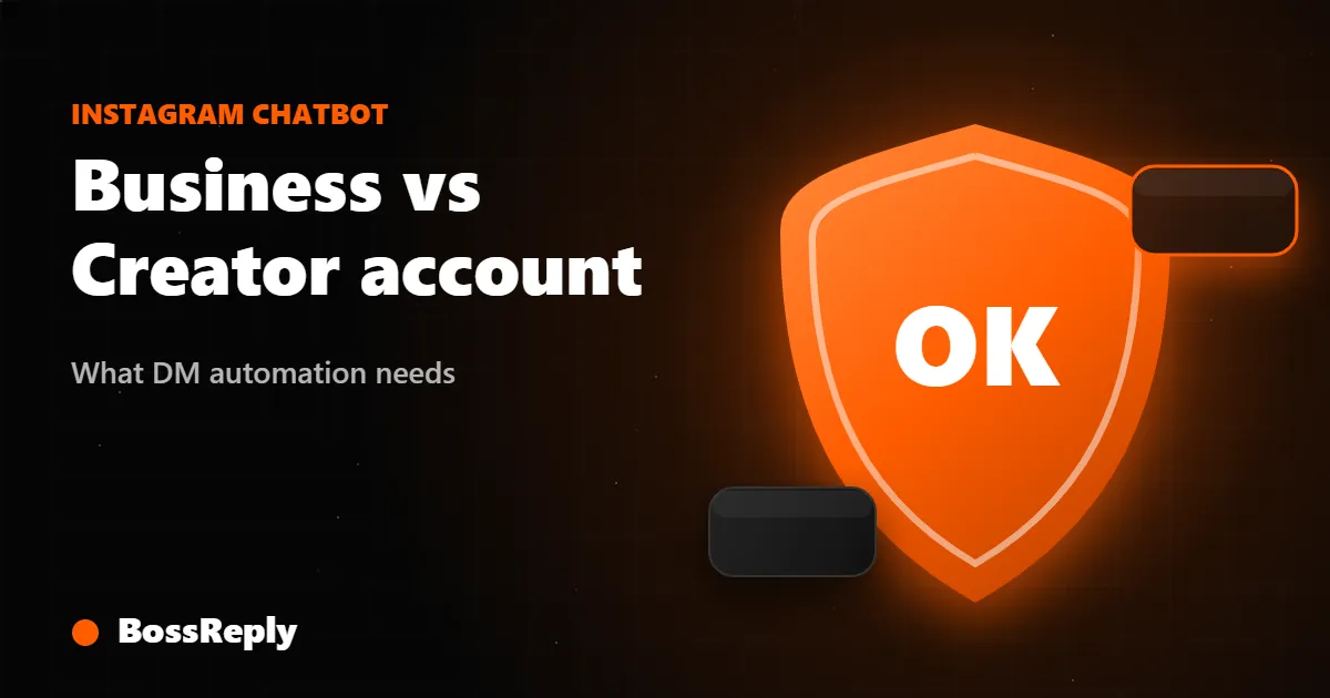 Instagram Business vs Creator Account for DM Automation (2026)