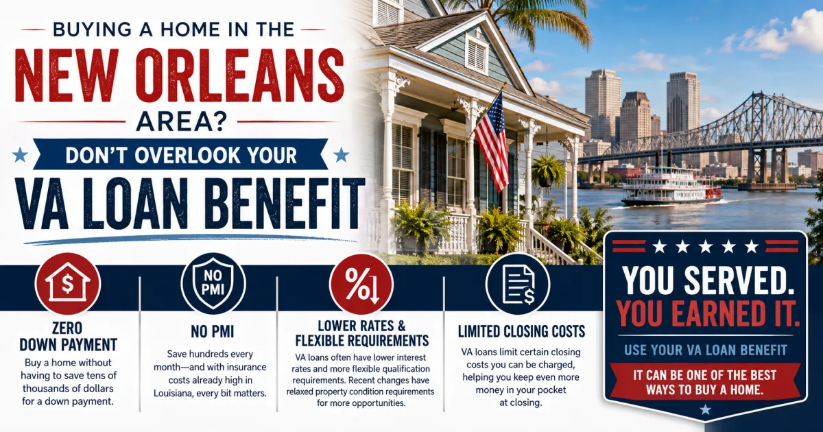 VA Loan Benefits in New Orleans Are Powerful and Here Is Why Veterans Should Not Overlook Them