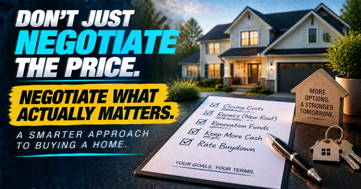 Do Not Just Negotiate the Price When Buying a Home and Here Is What to Focus on Instead