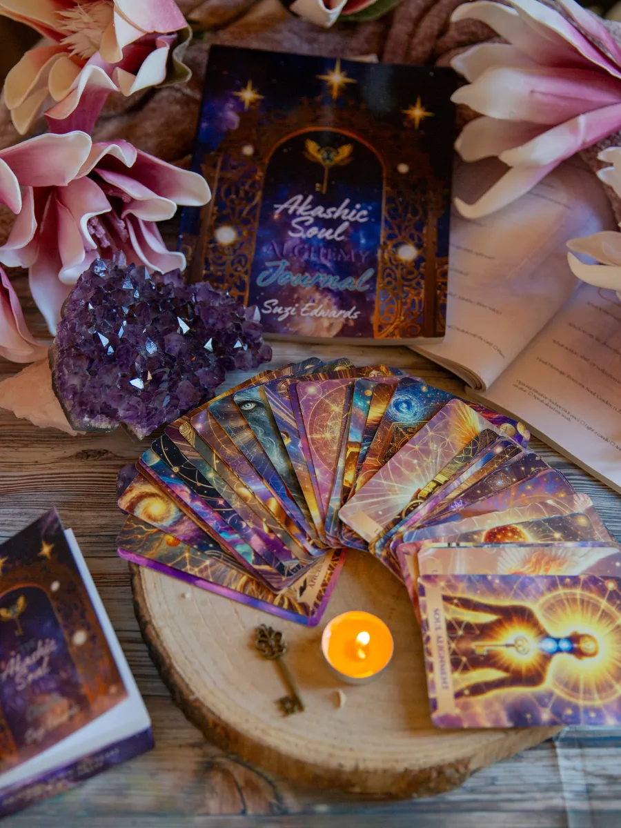 Akashic Soul Alchemy Oracle Deck with guidebook and sacred key