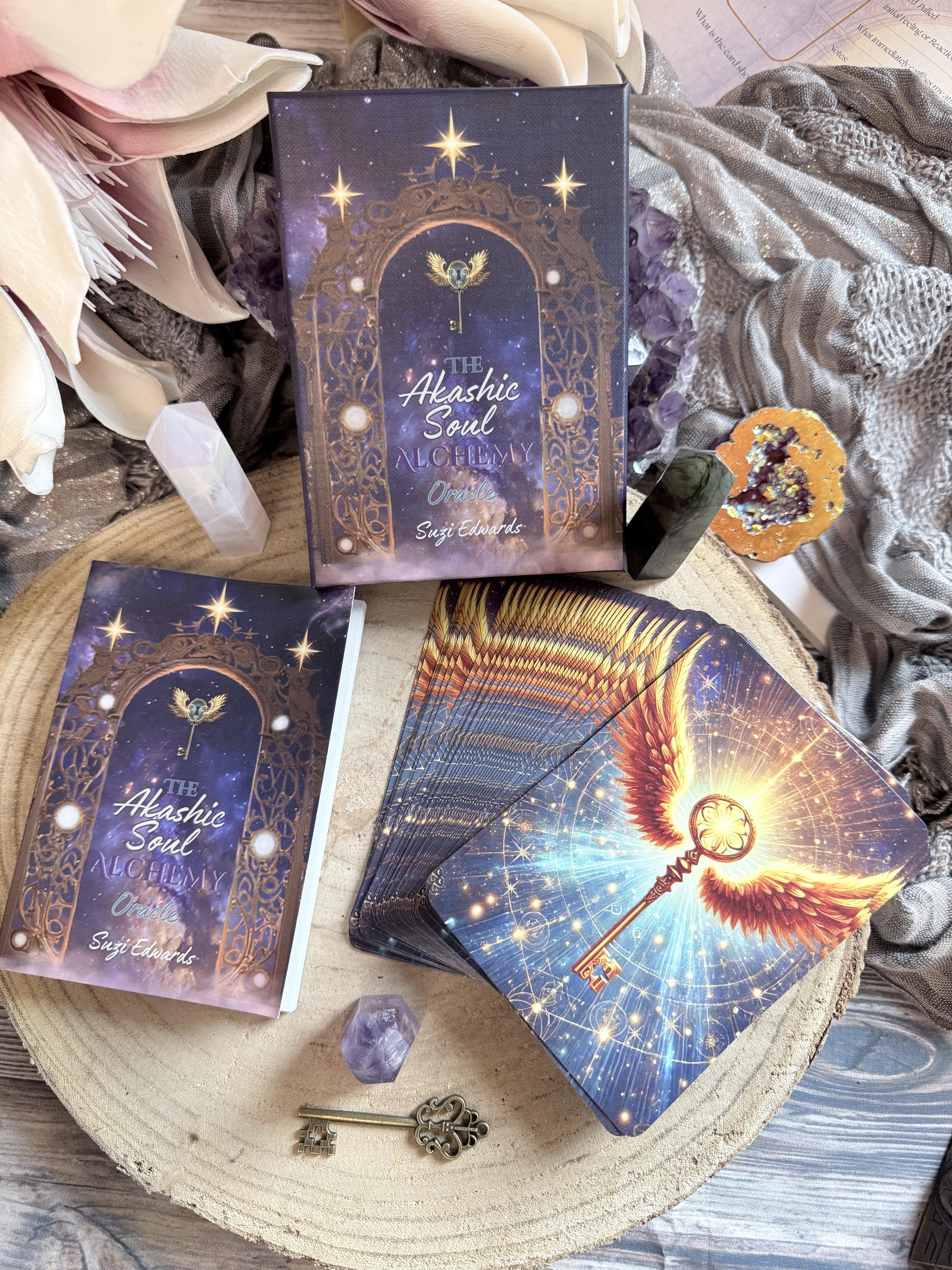 Akashic Soul Alchemy Oracle Deck with guidebook and sacred key