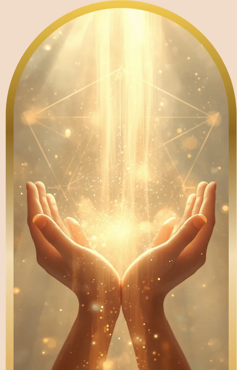 Receiving abundance energy and healing light through spiritual activation