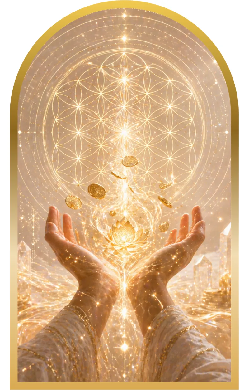 Receiving abundance energy and healing light through spiritual activation