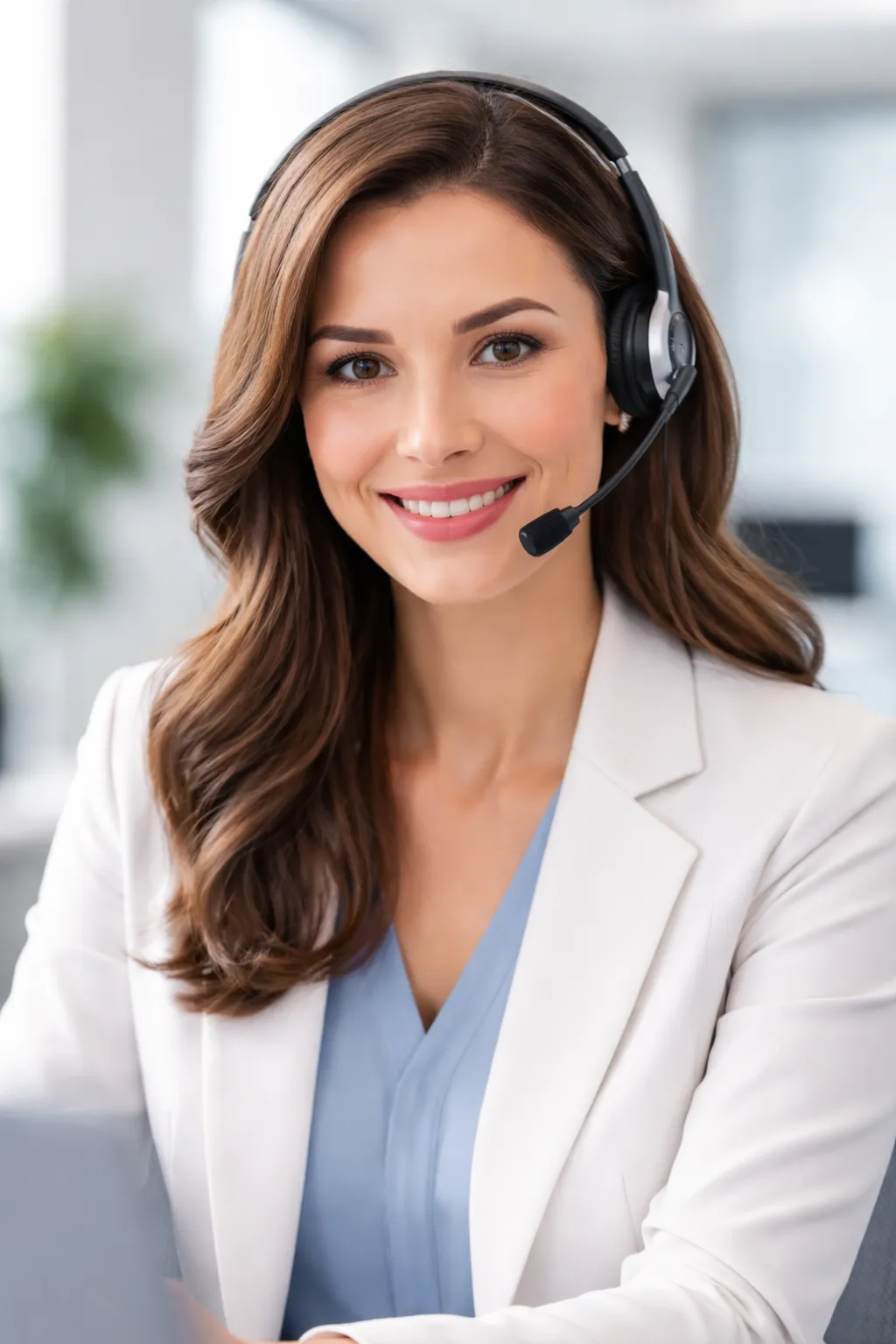 Isolated Medalyo AI receptionist device on transparent background