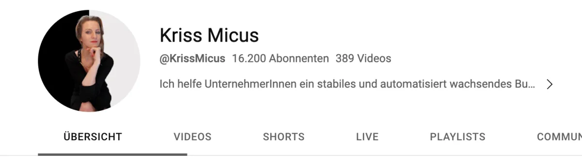 Kanalsymbol Youtube Kriss Micus