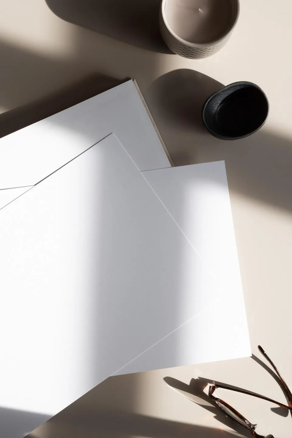 weißes Papier