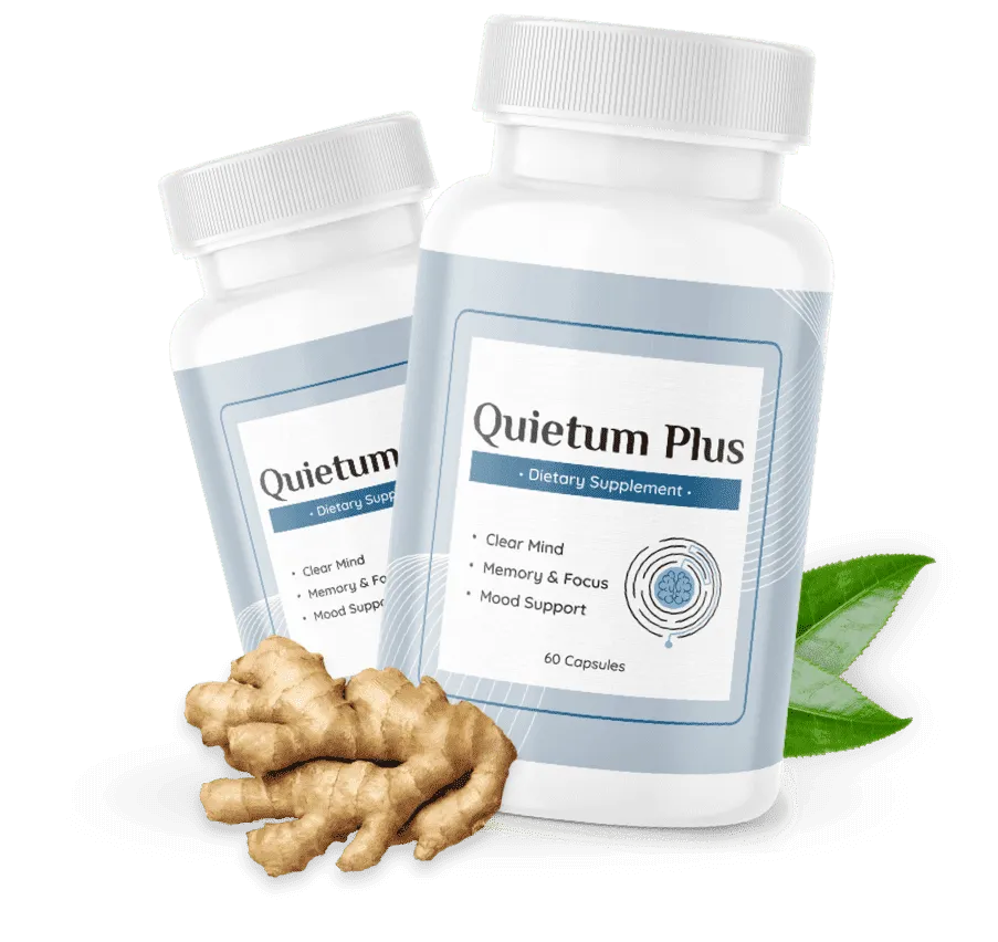 Quietum Plus Supplement bottle with gigner