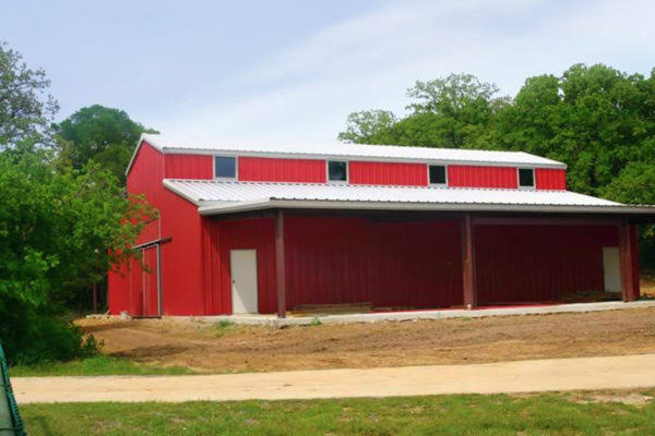 Spacious workshop metal building from Freehold Metal Buildings