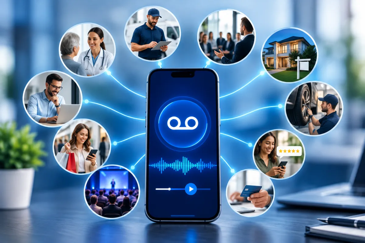 ONE VOICE MESSAGING SERVICE. MULTIPLE WAYS TO REMIND, FOLLOW UP AND RECONNECT.