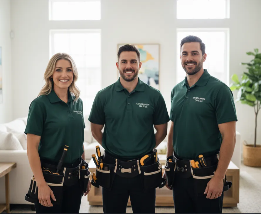 Professional Handyman Team inside a modern home